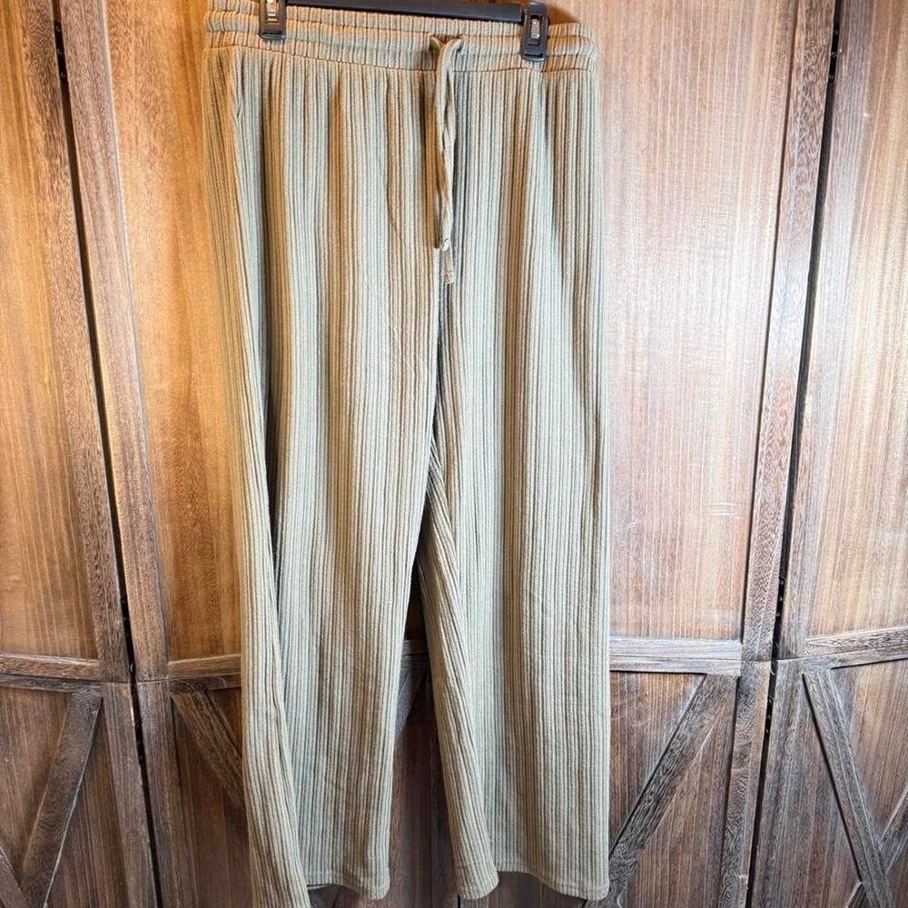 Rb striped wide leg pants